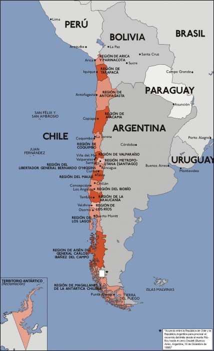 Chile map
