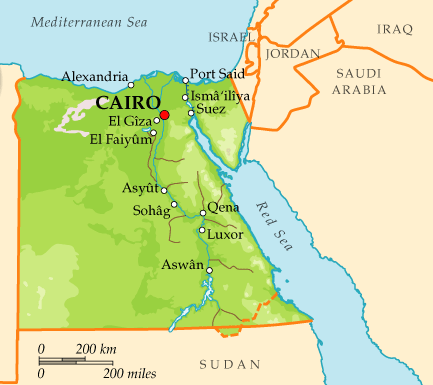Egypt-map