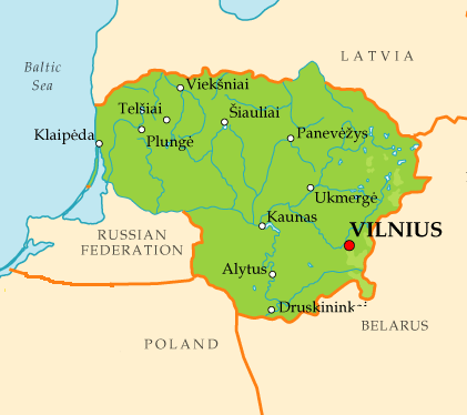 Lithuania-map