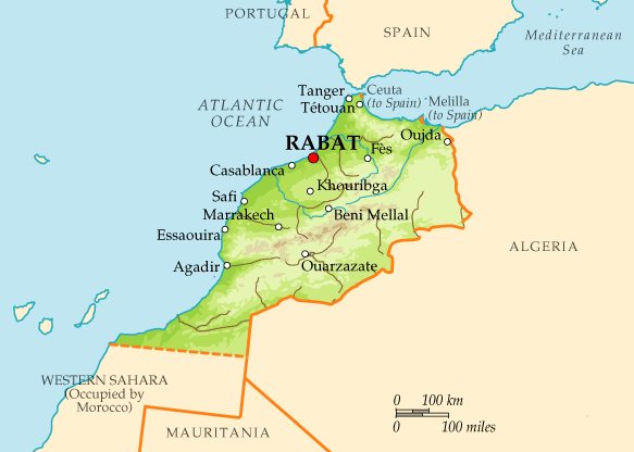 Morocco-map