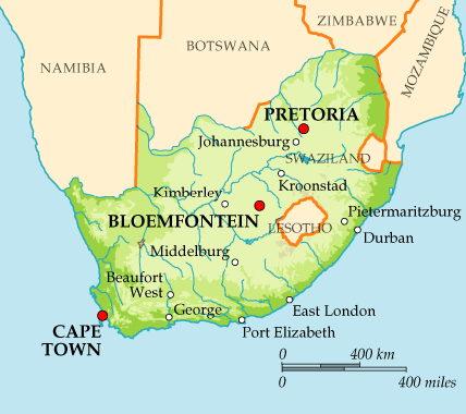 South-africa-map