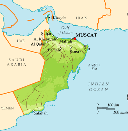 oman map
